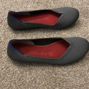 Rothy’s pebble gray flats